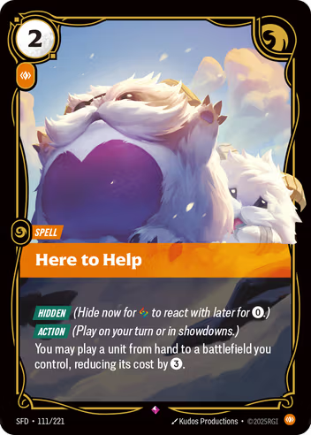Riftbound Spiritforged 111/221 Here to Help