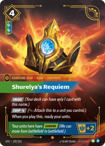 Riftbound Spiritforged 192/221 Shurelya's Requiem