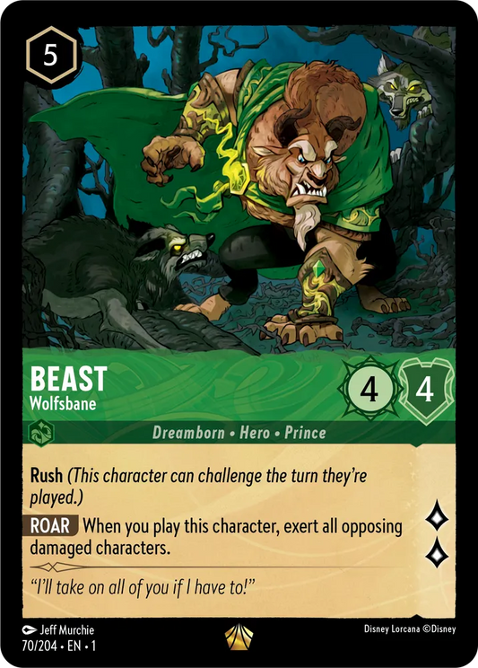 Lorcana The First Chapter 070/204 Beast Wolfsbane Foil
