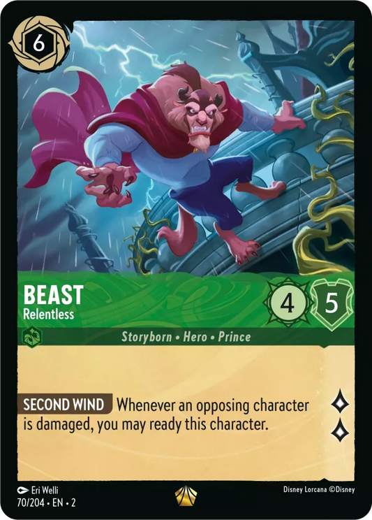 Lorcana Rise of the Floodborn 070/204 Beast Relentless Foil