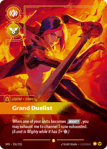 Riftbound Spiritforged 251/221 Fiora Grand Duelist (Showcase)