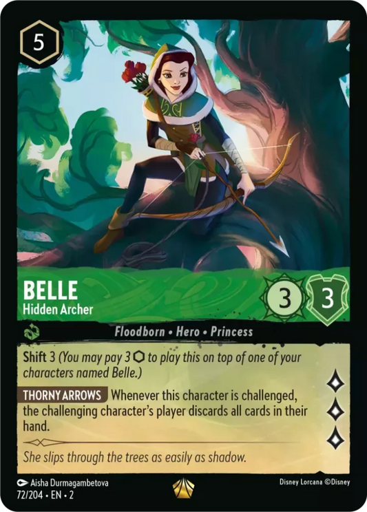 Lorcana Rise of the Floodborn 072/204 Belle Hidden Archer