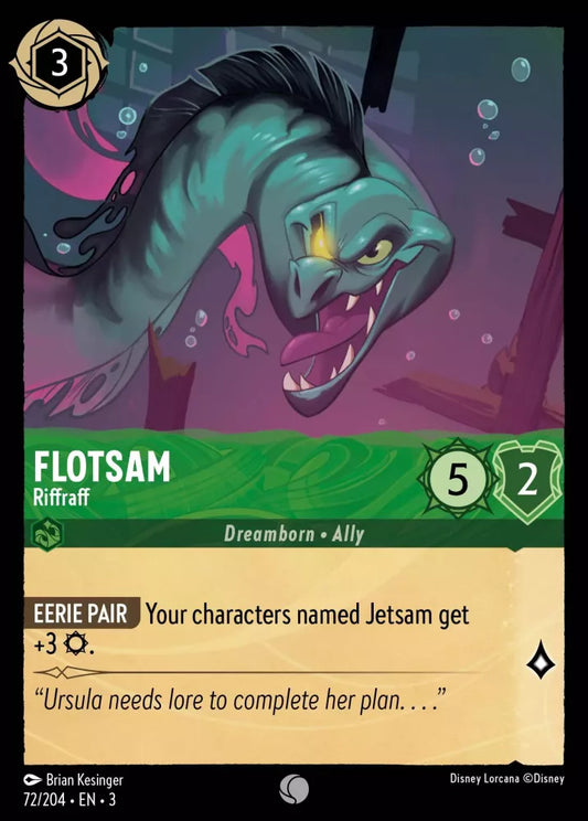 Lorcana Into the Inklands 072/204 Flotsam Riffraff Foil