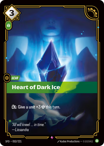 Riftbound Spiritforged 052/221 Heart of Dark Ice