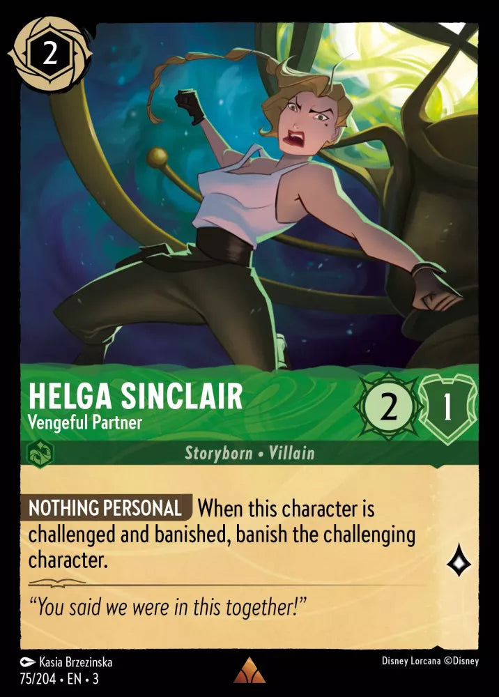 Lorcana Into the Inklands 075/204 Helga Sinclair Vengeful Partner