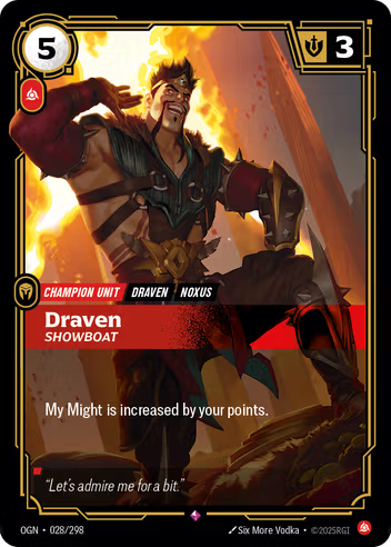 Riftbound Origins 028/298 Draven Showboat