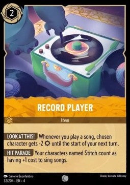 Lorcana Ursula's Return 032/204 Record Player Foil