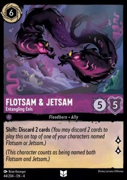 Lorcana Ursula's Return 044/204 Flotsam & Jetsam Entangling Eels Foil
