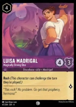 Lorcana Ursula's Return 047/204 Luisa Madrigal Magically Strong One Foil