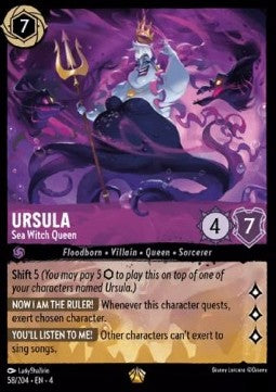 Lorcana Ursula's Return 058/204 Ursula Sea Witch Queen Foil