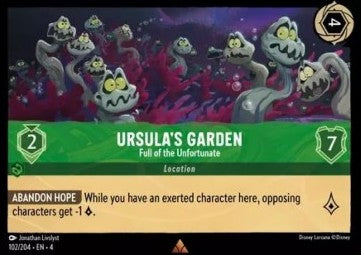 Lorcana Ursula's Return 102/204 Ursula's Garden Full of the Unfortunate