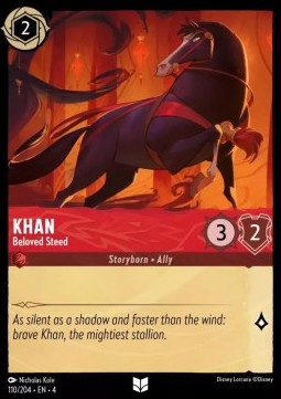 Lorcana Ursula's Return 110/204 Khan Beloved Steed Foil