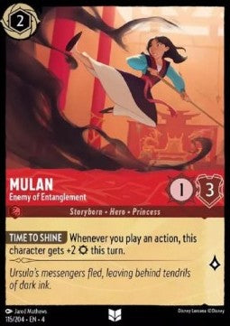 Lorcana Ursula's Return 115/204 Mulan Enemy of Entanglement