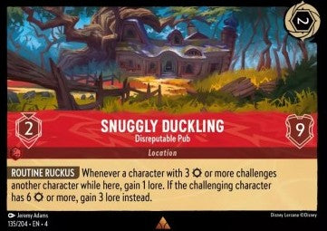 Lorcana Ursula's Return 135/204 Snuggly Duckling Disreputable Pub Foil