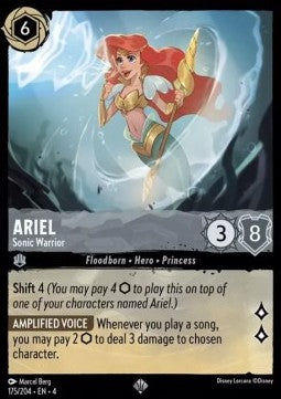 Lorcana Ursula's Return 175/204 Ariel Sonic Warrior Foil