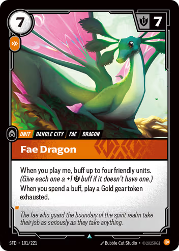 Riftbound Spiritforged 101/221 Fae Dragon Foil