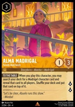 Lorcana Ursula's Return 002/204 Alma Madrigal Matriarch of the Family