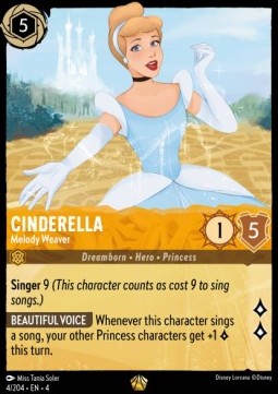Lorcana Ursula's Return 004/204 Cinderella Melody Weaver