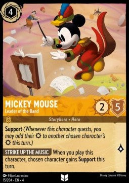 Lorcana Ursula's Return 015/204 Mickey Mouse Leader of the Band