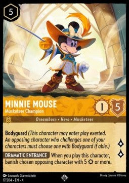Lorcana Ursula's Return 017/204 Minnie Mouse Musketeer Champion