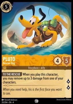 Lorcana Ursula's Return 020/204 Pluto Rescue Dog Foil