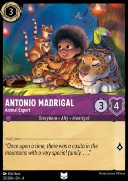 Lorcana Ursula's Return 035/204 Antonio Madrigal Animal Expert Foil