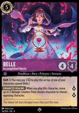 Lorcana Ursula's Return 036/204 Belle Accomplished Mystic