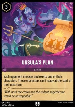 Lorcana Ursula's Return 063/204 Ursula's Plan Foil
