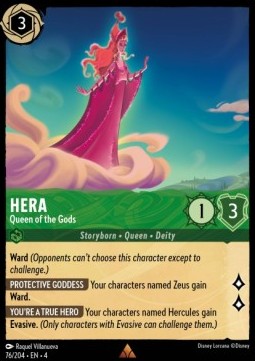 Lorcana Ursula's Return 076/204 Hera Queen of the Gods