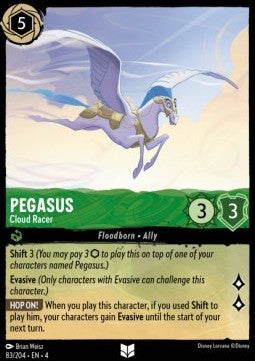 Lorcana Ursula's Return 083/204 Pegasus Cloud Racer Foil