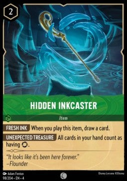 Lorcana Ursula's Return 098/204 Hidden Inkcaster Foil
