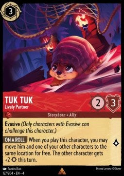 Lorcana Ursula's Return 127/204 Tuk Tuk Lively Partner Foil