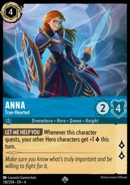 Lorcana Ursula's Return 138/204 Anna True-Hearted