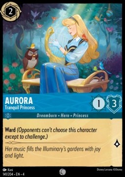 Lorcana Ursula's Return 141/204 Aurora Tranquil Princess Foil