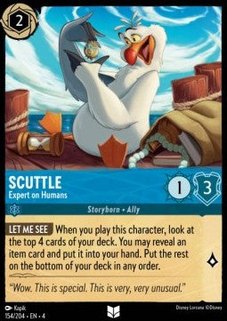 Lorcana Ursula's Return 154/204 Scuttle Expert of Humans Foil