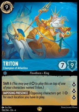 Lorcana Ursula's Return 158/204 Triton Champion of Atlantica