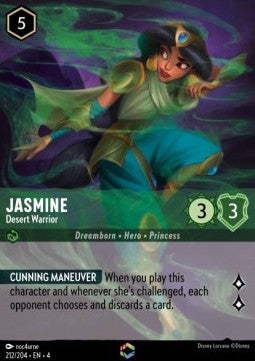 Lorcana Ursula's Return 212/204 Jasmine Desert Warrior Enchanted Rare