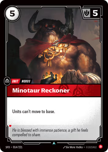 Riftbound Spiritforged 014/221 Minotaur Reckoner