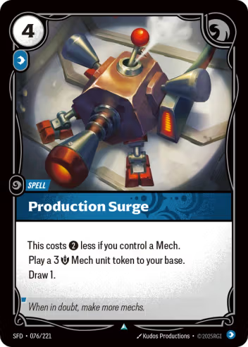 Riftbound Spiritforged 076/221 Production Surge