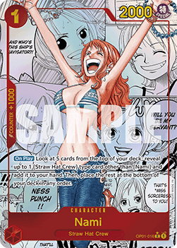 OPTCG The Best PRB01-OP01-016 Nami Manga Rare