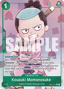 OPTCG The Best PRB01-OP01-041 Kouzuki Momonosuke Alternate Art