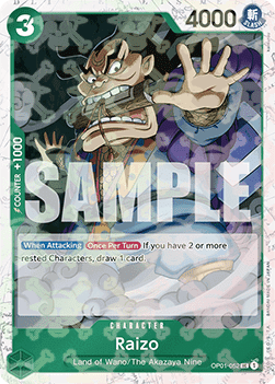 OPTCG The Best PRB01-OP01-052 Raizo Jolly Roger