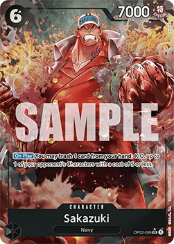 OPTCG The Best PRB01-OP02-099 Sakazuki (SR) Alternate Art