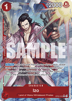 OPTCG The Best PRB01-OP03-003 Izo Extended Art