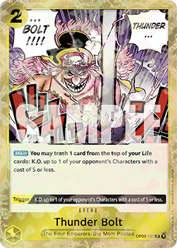 OPTCG The Best PRB01-OP03-121 Thunder Bolt Jolly Roger