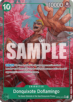 OPTCG The Best PRB01-OP04-031 Donquixote Doflamingo (SR) Alternate Art