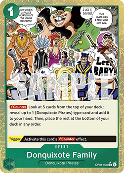 OPTCG The Best PRB01-OP04-036 Donquixote Family Extended Art