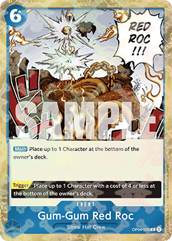 OPTCG The Best PRB01-OP04-056 Gum-Gum Red Roc Jolly Roger