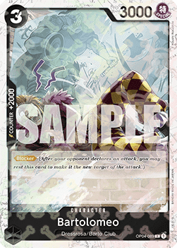 OPTCG The Best PRB01-OP04-089 Bartolomeo Jolly Roger