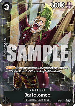 OPTCG The Best PRB01-OP04-089 Bartolomeo Alternate Art